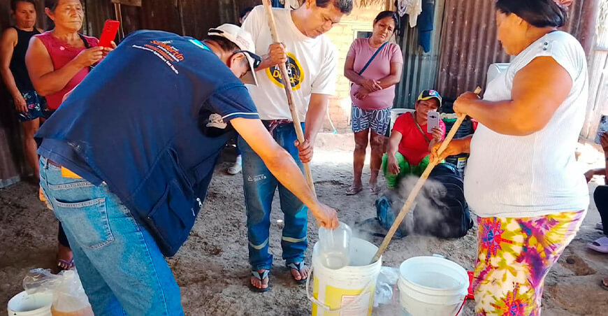 ​SAN MARTÍN: PRODUCTORES CACAOTEROS DE SANTA CRUZ ELABORAN BIOFERTILIZANTE MINERALIZADO PARA MEJORAR SUS CULTIVOS